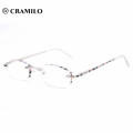 beautiful rimless optical glasses frames